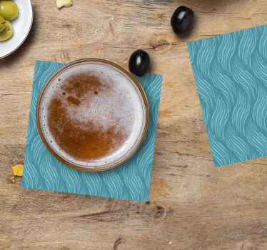 Blå bølger underlag tekstur - Tenstickers