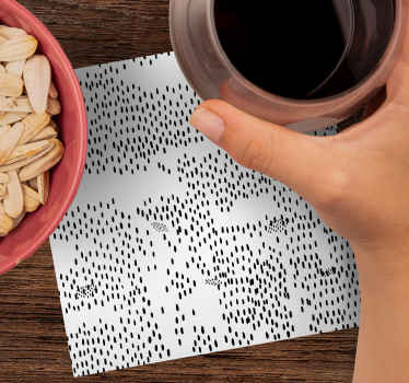 Bela in črna podlaga za podstavke - TenStickers