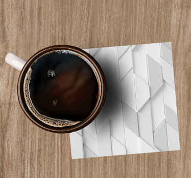 Hvit geometrisk vegg underlag tekstur - Tenstickers