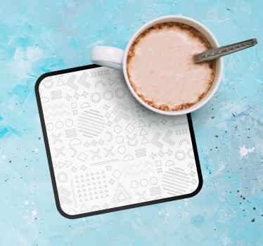 γεωμετρικά σκίτσα μοτίβο μοντέρνο σουβέρ - TenStickers