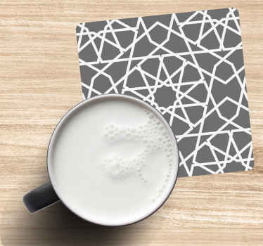 Untersetzer Fliese Grauer arabischer stil - TenStickers