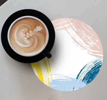 Wall art stains more vinyl coasters - TenStickers