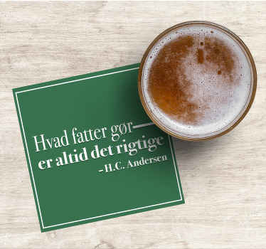 'det, far gør, er det rigtige citat-coaster - TenStickers