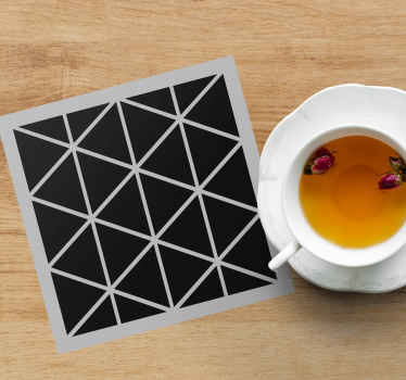 Gray and black triangle pattern more coasters - TenStickers