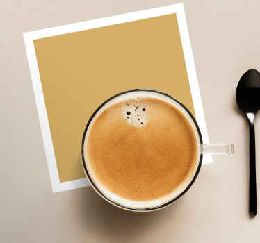 Okkerfarver moderne coaster - TenStickers