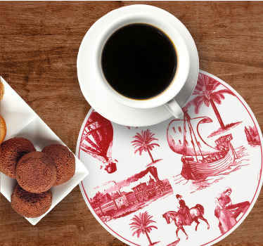 γαλλικό vintage σουβέρ με μπαλόνια ζεστού αέρα - TenStickers