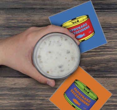 Vintage podstawka pod kubek "paprykarz" w stylu pop art - TenStickers