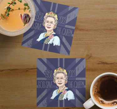 "God Save Queen" Jubilee more coasters - TenStickers