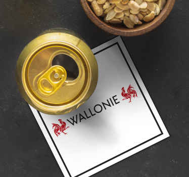 Dessous de verre Wallonie - TenStickers