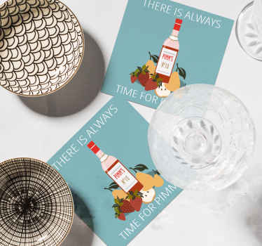 Pimm's O'clock more coasters - TenStickers