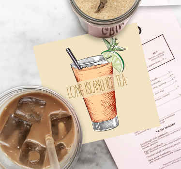 Long Island Ice Tea more coasters - TenStickers