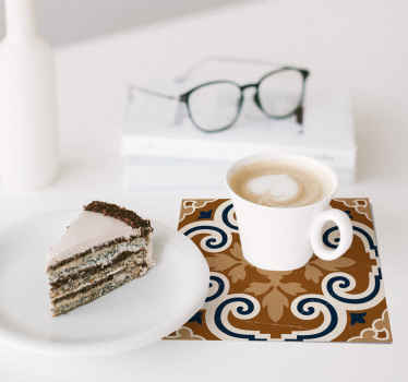 水泥风格瓷砖杯垫 - TenStickers