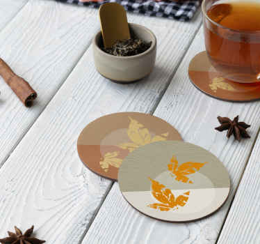 Untersetzer modern blattmuster-overlays - TenStickers