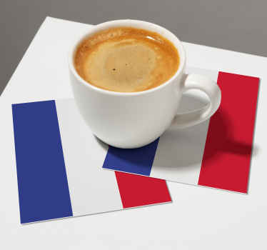 Pack dessous de verres drapeau français - TenStickers