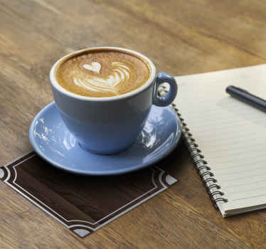 Onderzetter vintage houten bistro - TenStickers