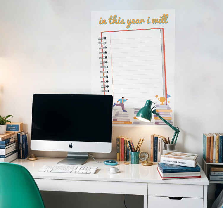 Goals of the year poster - TenStickers
