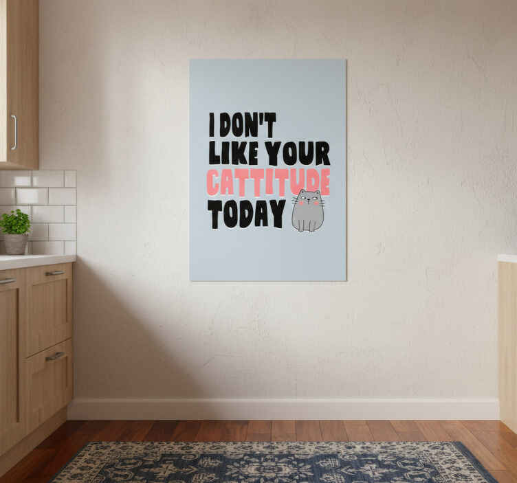 Kitchen poster mind your manners - TenStickers