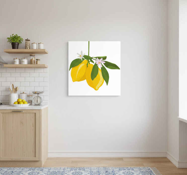 Kitchen poster lemon tree - TenStickers