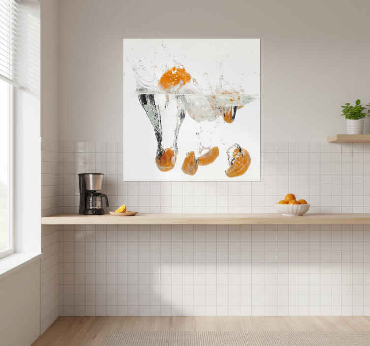 Kitchen poster fruits in water - TenStickers
