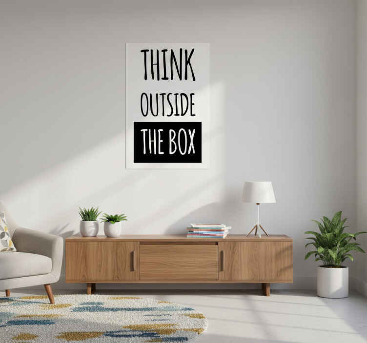 Think outside the box office poster - TenStickers