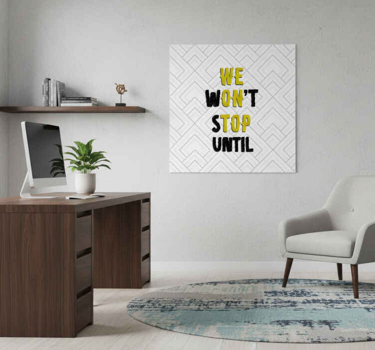 Office poster we are on top - TenStickers