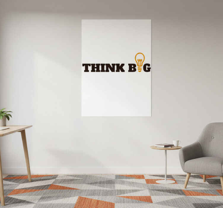 Think big office poster - TenStickers