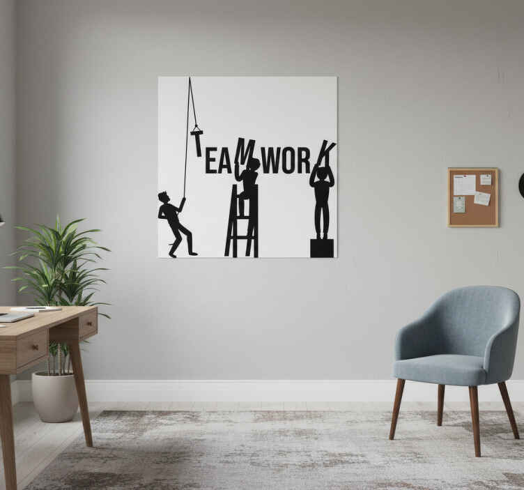 Teamwork office poster - TenStickers