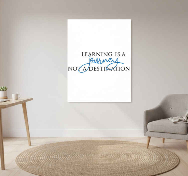 Kontor plakat om rejsen i livet - TenStickers