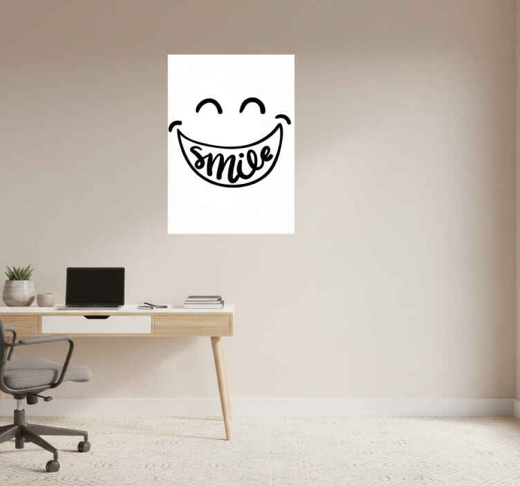 Office poster smile - TenStickers