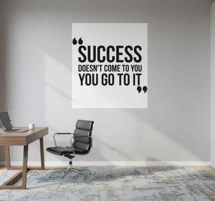 Kontor plakat til succes med stort design - TenStickers