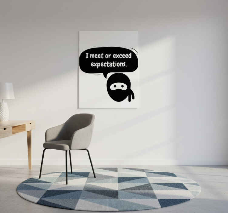 Kontor plakat opfyld eller overgå forventninger - TenStickers