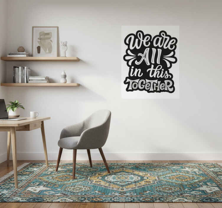 Kantoor poster samen staan we sterk - TenStickers