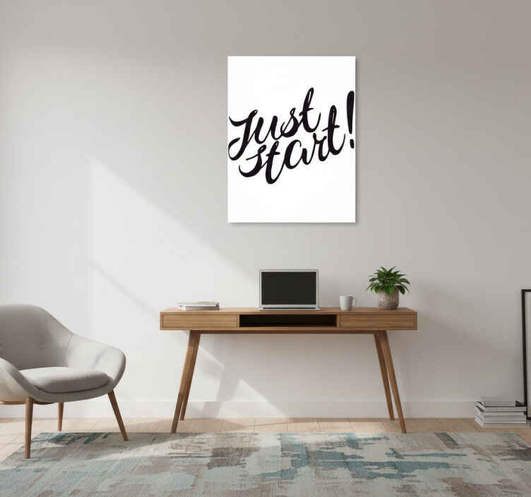 Office poster just start your journey - TenStickers