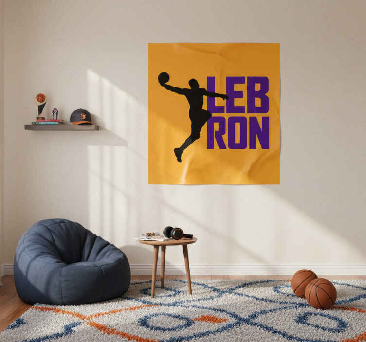 Plakat teenageværelse lebron james cool basketball - TenStickers