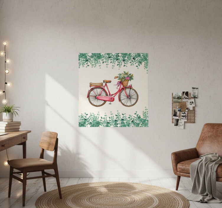 Poster pentru salon bicicletă vintage rustică - TenStickers