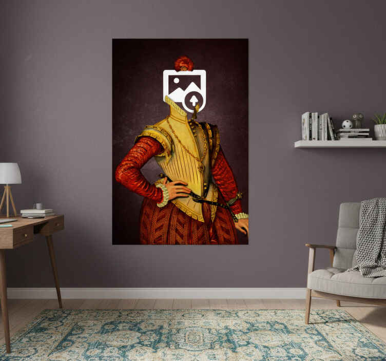 Living room poster of aristocratic cats - TenStickers