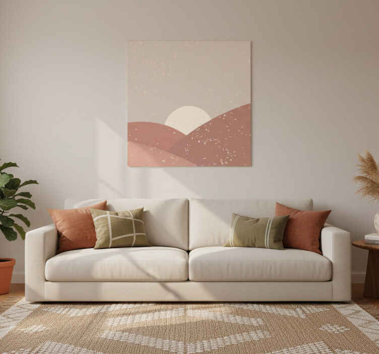 Living room poster sunrise wall art - TenStickers