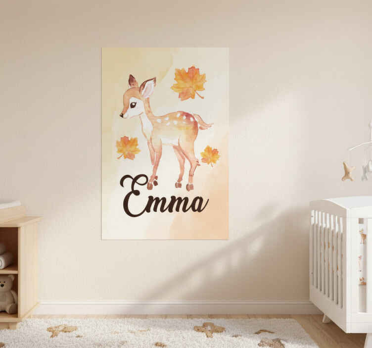 Nursery poster deer - TenStickers