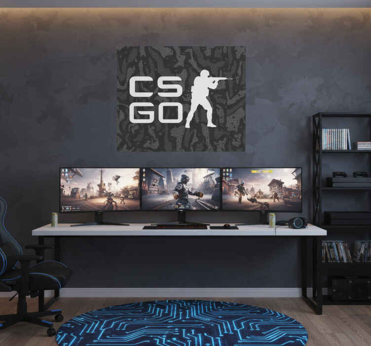 Video game poster cs:go artwork - TenStickers