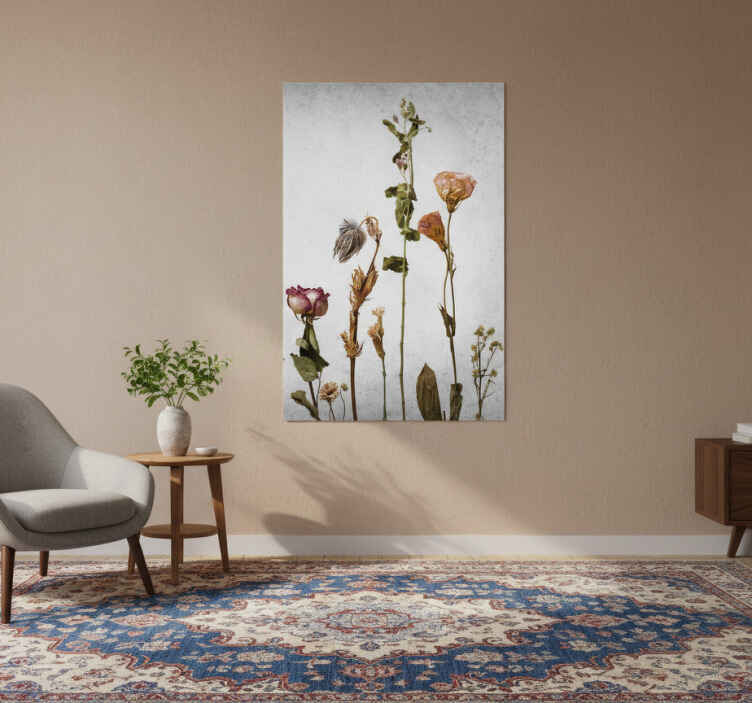 Flowers poster dried floral arrangement art print - TenStickers