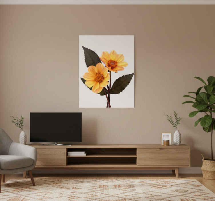 Poster de flores e plantas duas flores - TenStickers