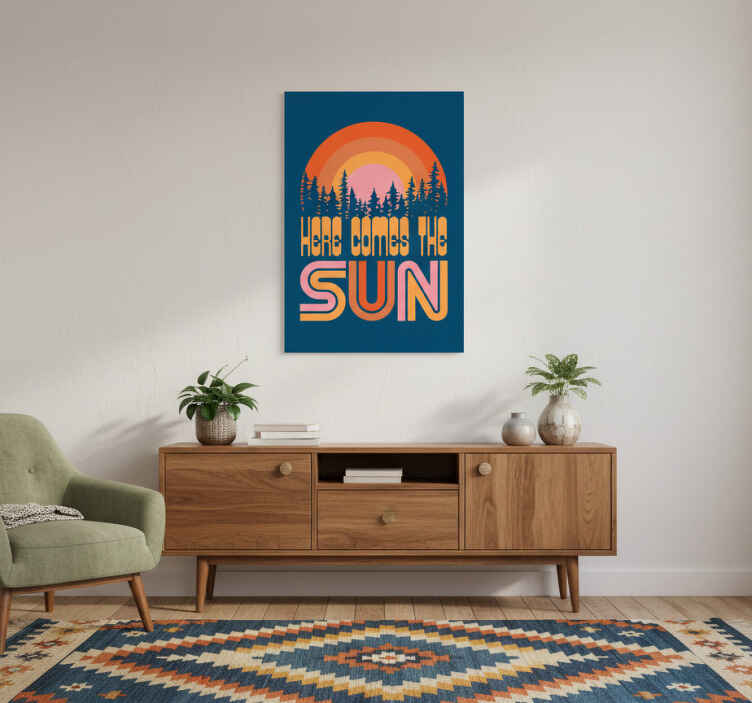 Poster zitat vintage sonne - TenStickers