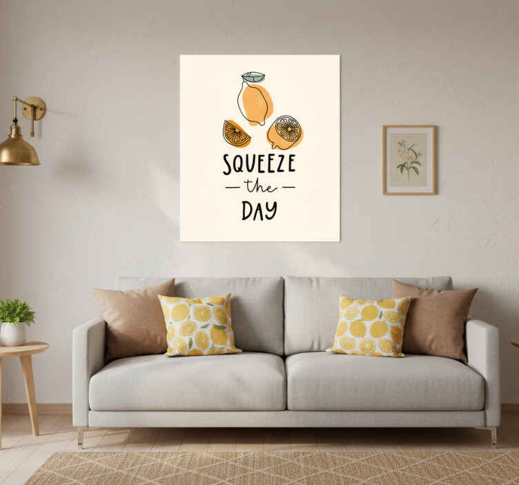 Poster fraze smiješna izreka s limunom i narančom - TenStickers