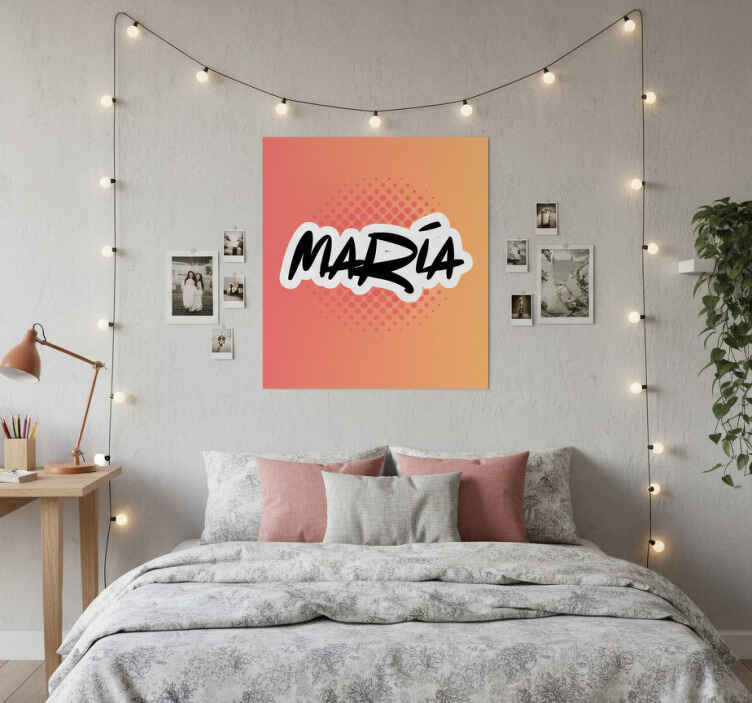 Poster ados art personnalisé avec prénom - TenStickers
