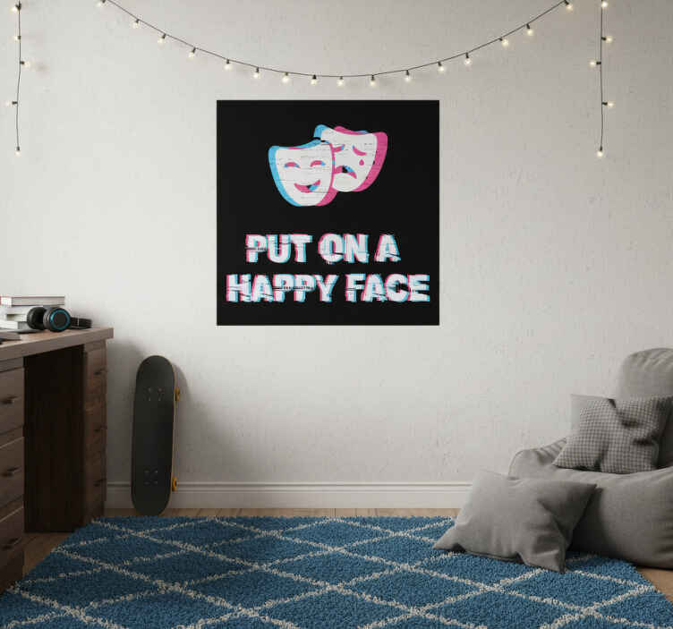 Poster for teenager happy face expression - TenStickers