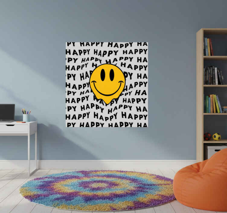 Poster for teenager smiling emoji joy - TenStickers