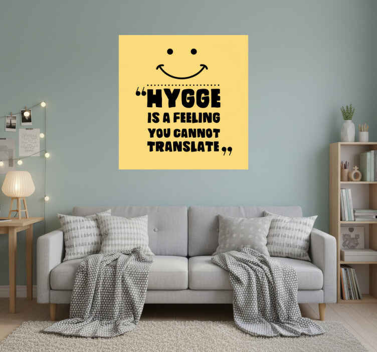 Poster for teenager hygge is a feeling - TenStickers