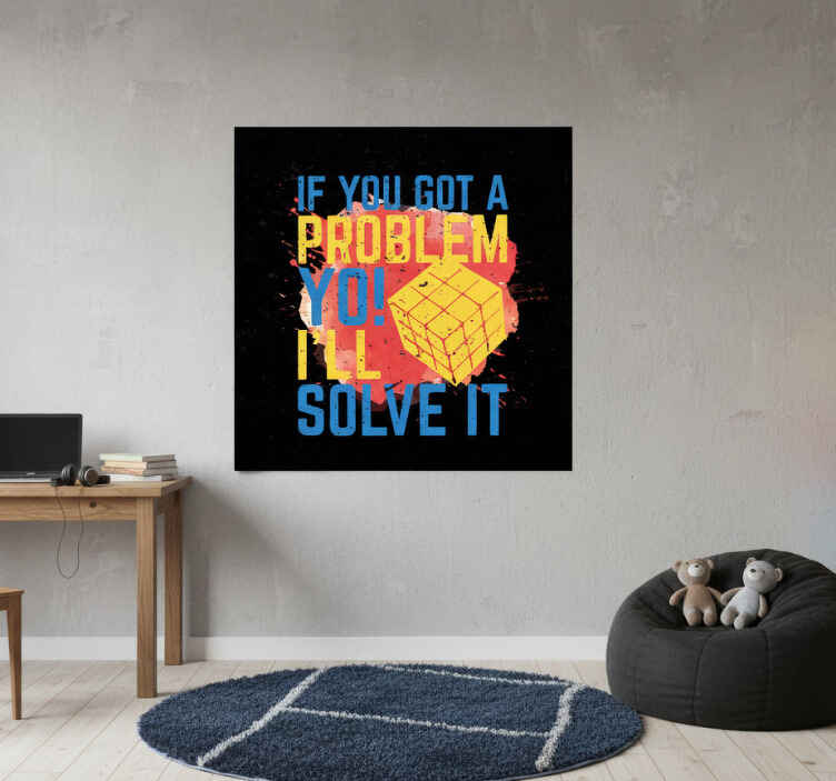 Poster for teenager life is like a rubik's cube - TenStickers