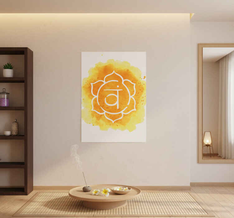 Zen poster of the beautiful sacral chakra symbol - TenStickers