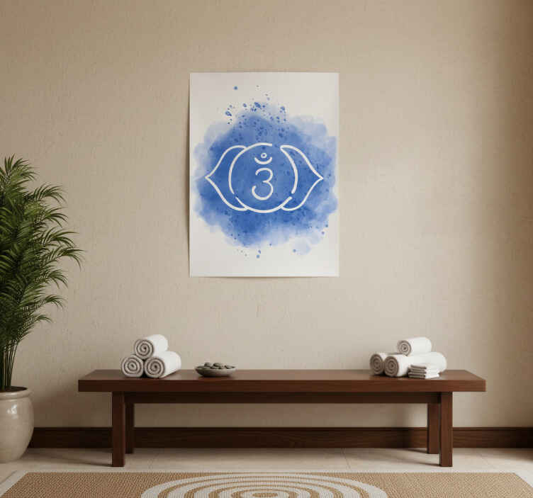 Poster zen símbolo do chakra do terceiro olho - TenStickers